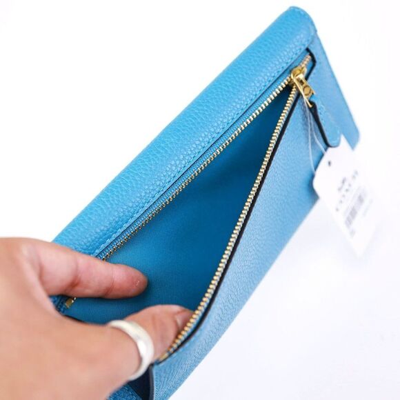 NWT Coach Trifold Soft Leather Slim Wallet - Picture 7 of 8